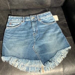 BRAND NEW free people jean skirt